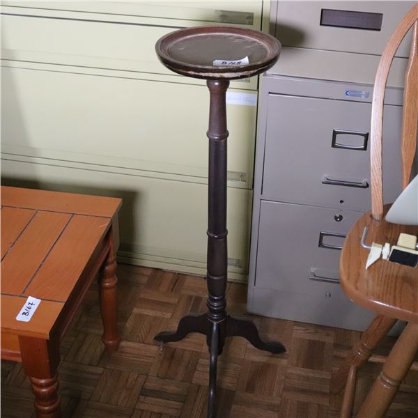 Wooden Tripod Pedestal Plant Stand, c. 1900–1950