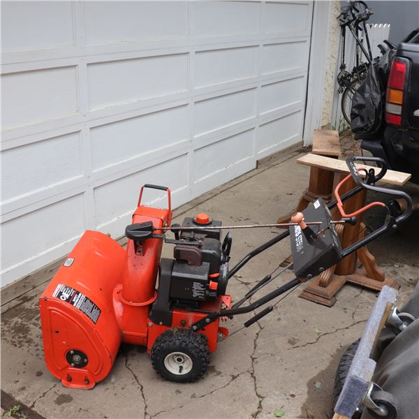 Ariens ST524 Walk-Behind Snowblower, Orange and Black, 1980s–90s