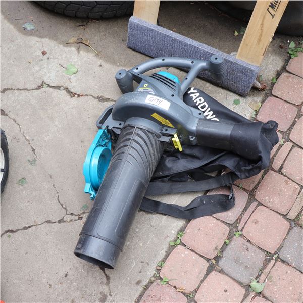Yardworks Electric Leaf Blower/Vacuum with Collection Bag