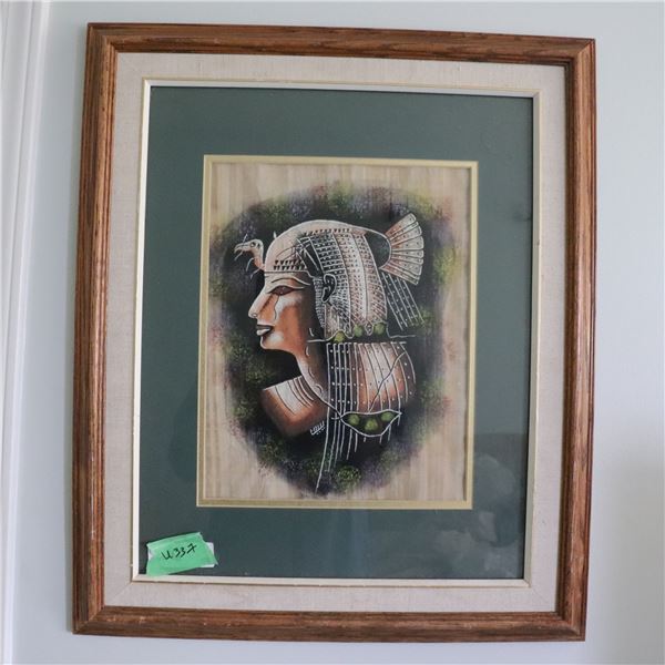 Set of Four Framed Decorative Art Prints (Egyptian Revival, Classical, Botanical, c. 1980–2