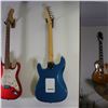 Image 2 : Stratocaster-Style Solid-Body Electric Guitar, Metallic Blue