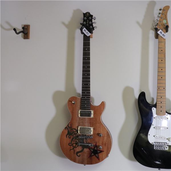 Greg Bennett Design (Samick) Avion-Style Electric Guitar, Custom Painted “CARMEN”
