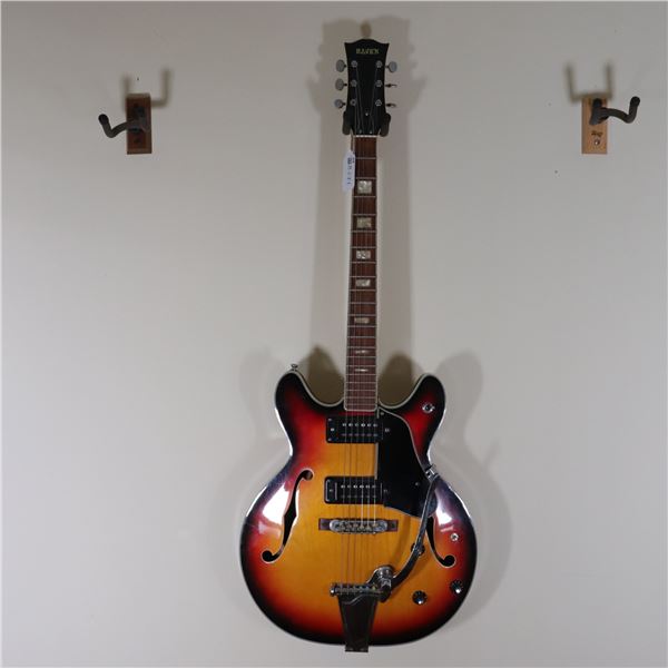 Raven “Thinline” Semi-Hollow Electric Guitar c. 1970s