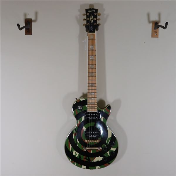 Gibson Style Custom Shop Zakk Wylde Les Paul Custom Electric Guitar, Camo Bullseye, USA