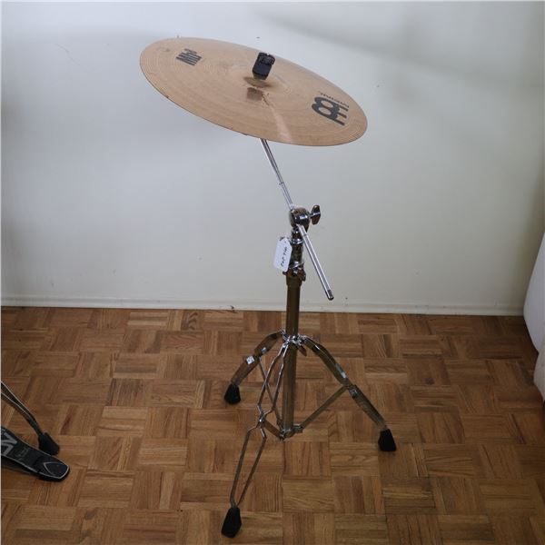 Meinl Mb8 20" Heavy Crash Brilliant Cymbal with Boom Cymbal Stand, Made in Germany
