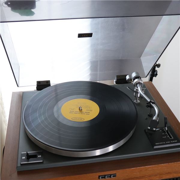 CEC "Integrated DC" Direct-Drive Turntable with Smoked Dust Cover, Japan, 1970s–1980s