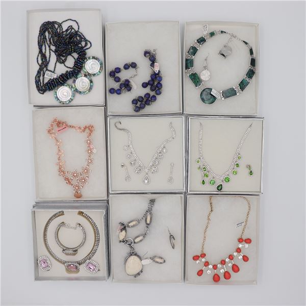 Lot of Nine Boxed Contemporary Costume Jewellery Sets