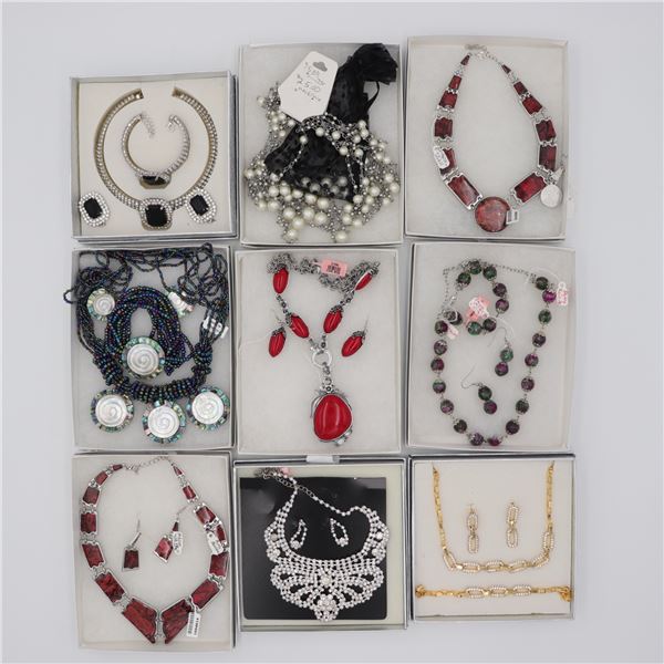 Lot of 9 Boxed Costume Jewellery Sets