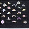 Image 6 : Lot of 32 Assorted Costume Rings