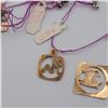 Image 3 : Assorted Estate Gold Charms, Pendants, Bangle, and Earring Group