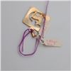 Image 4 : Assorted Estate Gold Charms, Pendants, Bangle, and Earring Group