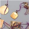 Image 5 : Assorted Estate Gold Charms, Pendants, Bangle, and Earring Group