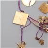 Image 7 : Assorted Estate Gold Charms, Pendants, Bangle, and Earring Group