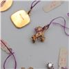 Image 9 : Assorted Estate Gold Charms, Pendants, Bangle, and Earring Group