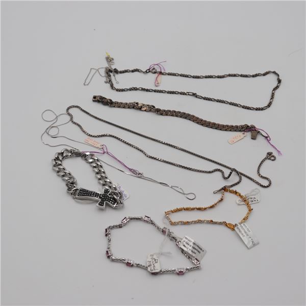Estate Lot of Seven Mixed Jewelry Items