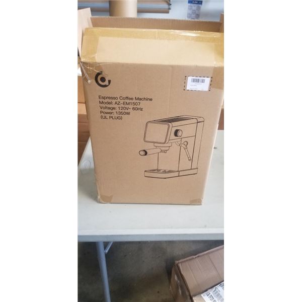 NEW AMZ ESPRESSO COFFEE MACHINE. MODEL AZ-EM1507