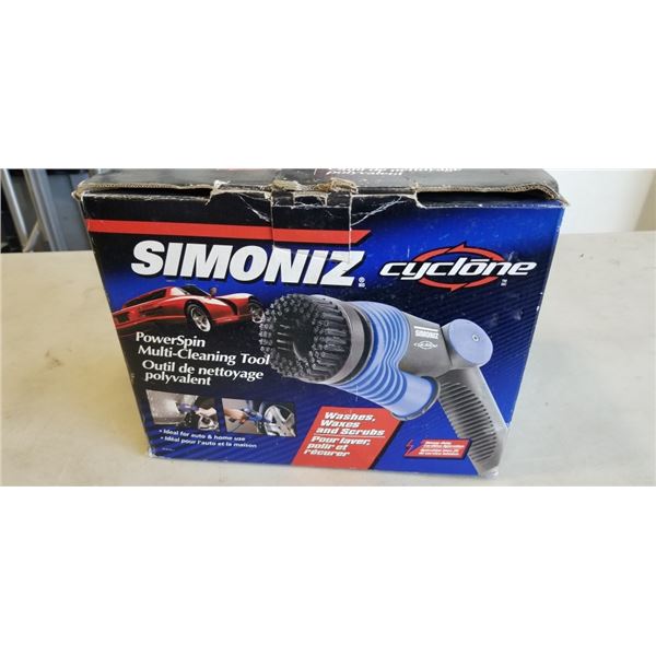 SIMONIZ CYCLONE POWERSPIN MULTICLEANING TOOL. WORKING.