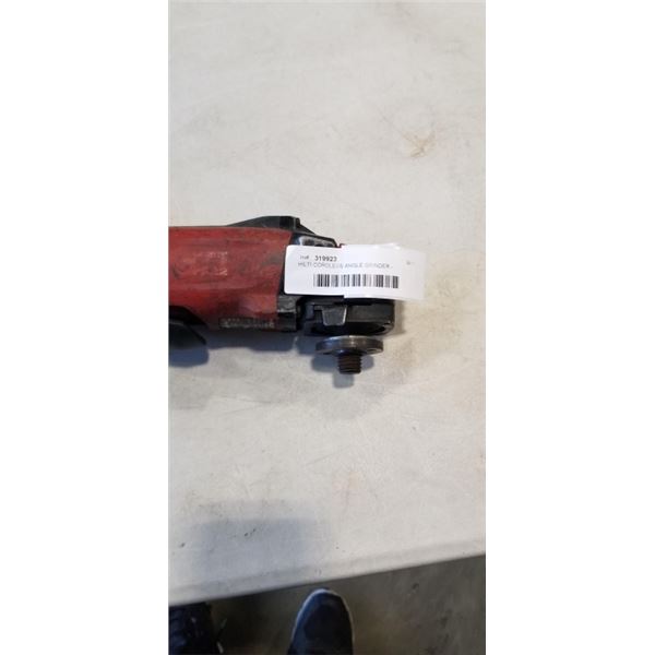 HILTI CORDLESS ANGLE GRINDER - WORKING, NO BATTERY