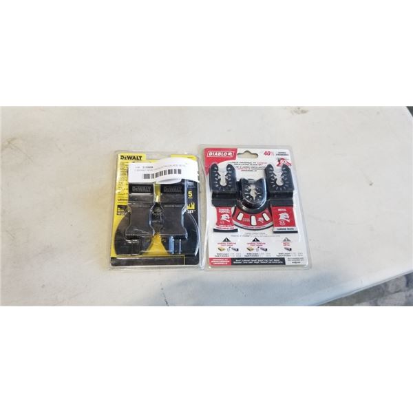 2 BRAND NEW OSCILLATING BLADE SETS - DEWALT AND DIABLO