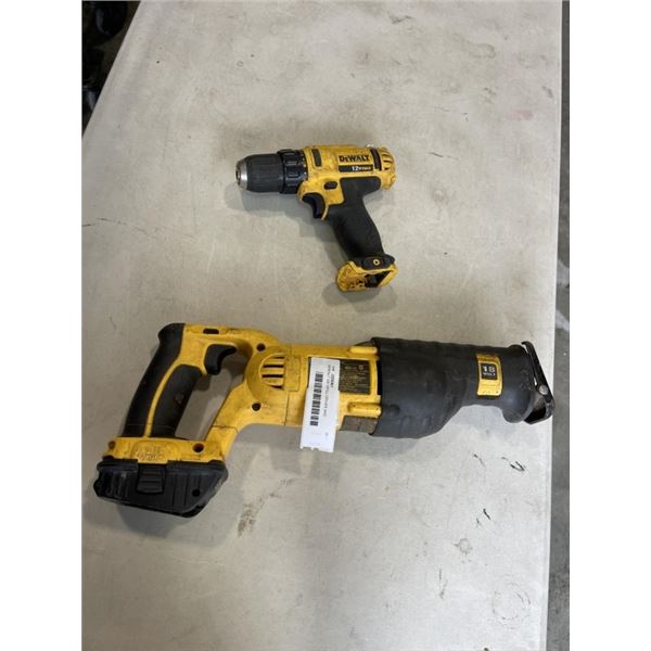 DEWALT 3/8" DRILL DRIVER AND RECIPROCATING SAW