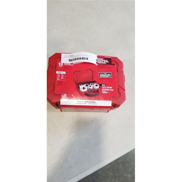 BRAND NEW MILWAUKEE 13PC BI-METAL HOLE SAW KIT