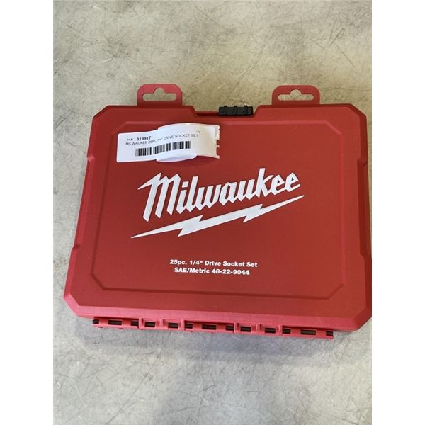MILWAUKEE 25PC 1/4" DRIVE SOCKET SET