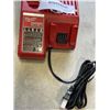 Image 4 : 2 MILWAUKEE 3/8" BRUSHLESS DRILL DRIVERS W/ BATTERY CHARGER - WORKING, NO BATTERIES