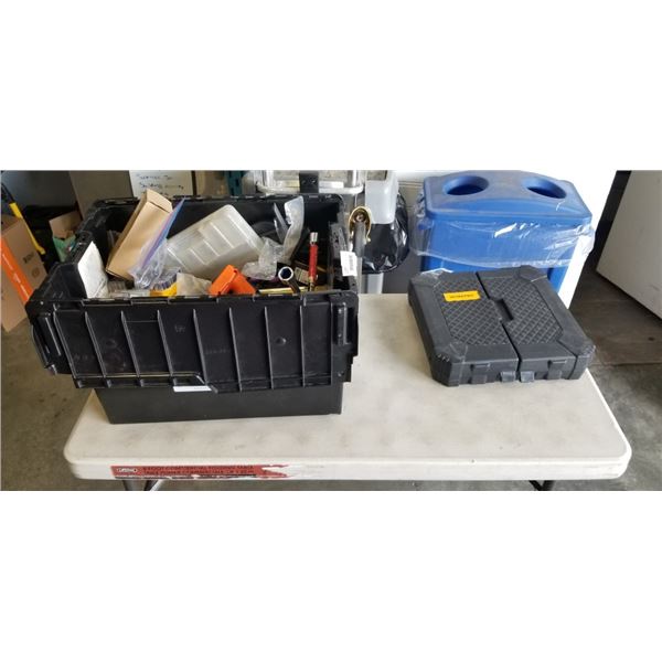 LARGE TOTE FULL OF POWER AND HAND TOOLS