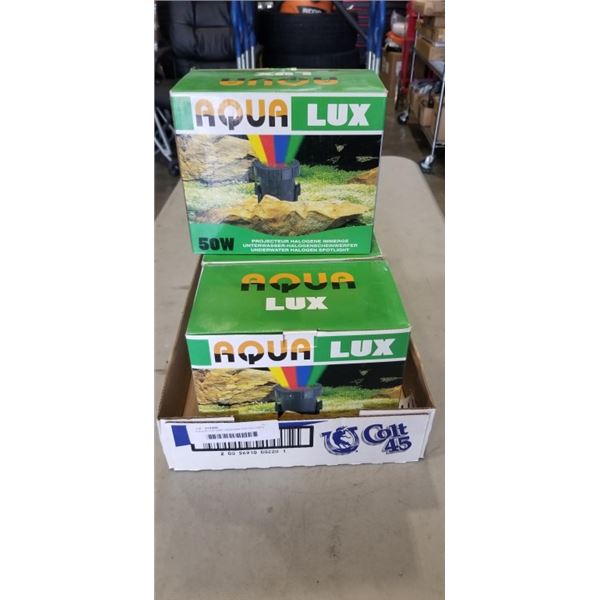 4 AQUA LUX 50W UNDERWATER HALOGEN SPOTLIGHT