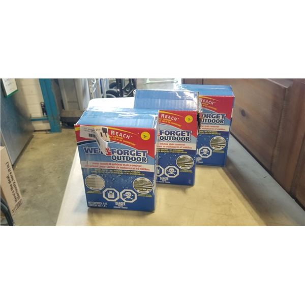 3 BOXES OF WET & FORGET OUTDOOR MOSS MOULD & MILDEW STAIN REMOVER