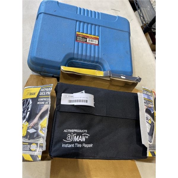 QUICK CHNAGE COLLET SET AND TIRE INFLATOR