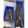 Image 1 : 2 TRAYS OF HEAVY DUTY DRILL BITS - VARIOUS LENGTHS 5" TO 20"