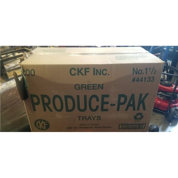 200 GREEN PRODUCE PAK TRAYS