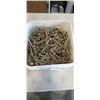 Image 3 : 2 PLASTIC CONTAINERS WITH 3" WOOD SCREWS