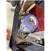 Image 4 : TRAY OF TROWELS, GLASS BATHROOM SHELF, AND CAR REFLECTORS