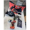 Image 1 : AS NEW BLACK AND DECKER 20C CIRCULAR SAW, DRILL AND ADAPTER BIT SET IN CARRY BAG WITH CHARGER