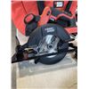 Image 2 : AS NEW BLACK AND DECKER 20C CIRCULAR SAW, DRILL AND ADAPTER BIT SET IN CARRY BAG WITH CHARGER