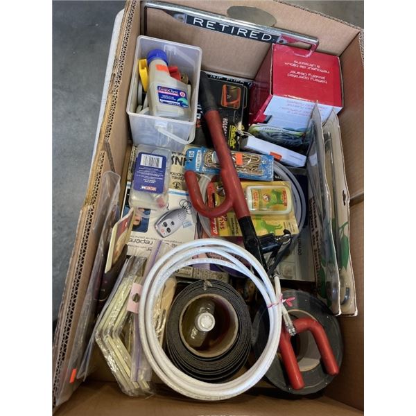 ASSORTED TOOLS, SHOP SUPPLIES AND HARDWARE, SOME NEW