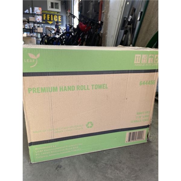 12 ROLLS KRAFT 1 PLY HAND TOWEL ROLLS