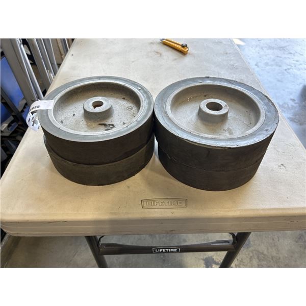 4 HARD DOLLY WHEELS