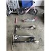 Image 1 : THREE SCOOTERS AND STRIDER BIKE