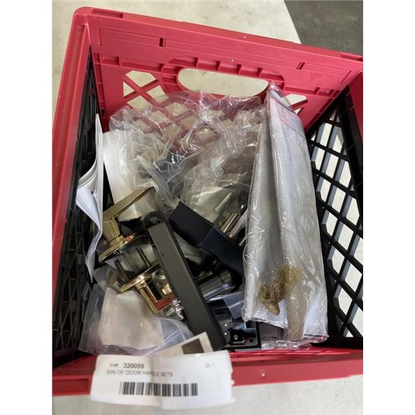 BIN OF DOOR HANDLE SETS