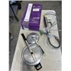 Image 1 : PULL DOWN KITCHEN FAUCET AND 8-FT SEMI-RIGID DRYER VENT KIT WITH HAWKINS PRESSURE COOKER