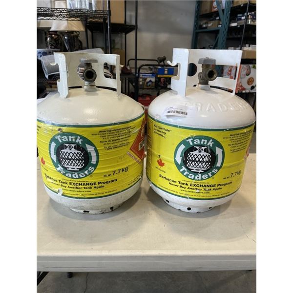 2 EXCHANGE PROPANE TANKS