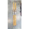 Image 1 : VINTAGE WOODEN SKIS