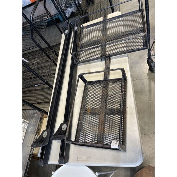 ROOF RACK AND 2 HITCH BASKETS