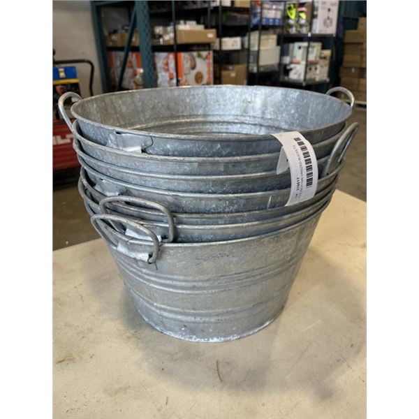 7 15 INCH GALVANIZED BUCKETS