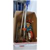 Image 3 : ASSORTED SHOP TOOLS, NEW WORK LIGHT, BREAKER BAR, AND TRAILER HITCH WITH BALL