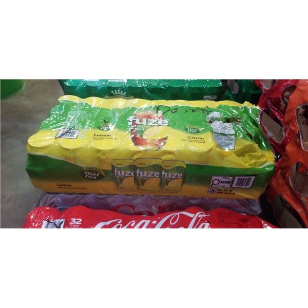 FLAT OF FUZE ICED TEA, SOME CANS MAY BE MISSING
