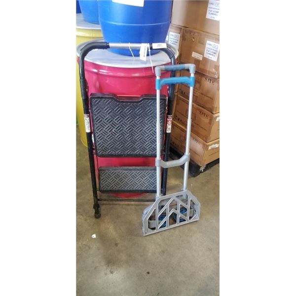 FOLDING DOLLY AND STEP LADDER